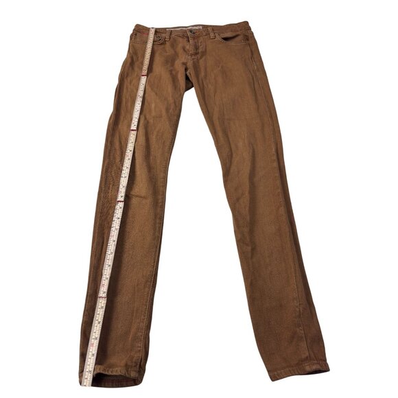 !IT Womens Ultra Skinny Jeans W28 Brown Cotton & Spandex Made In USA - Picture 3 of 11